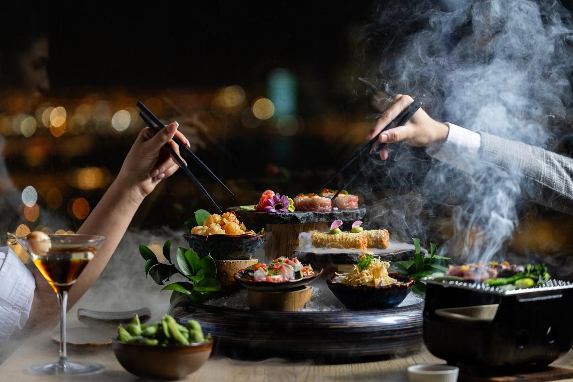 Park Hyatt Doha Hotell Eksteriør bilde A selection of dim sum